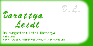 dorottya leidl business card